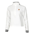 Dri-Fit Court Heritage 1/4 Zip Haut manches longues Femmes - blanc,