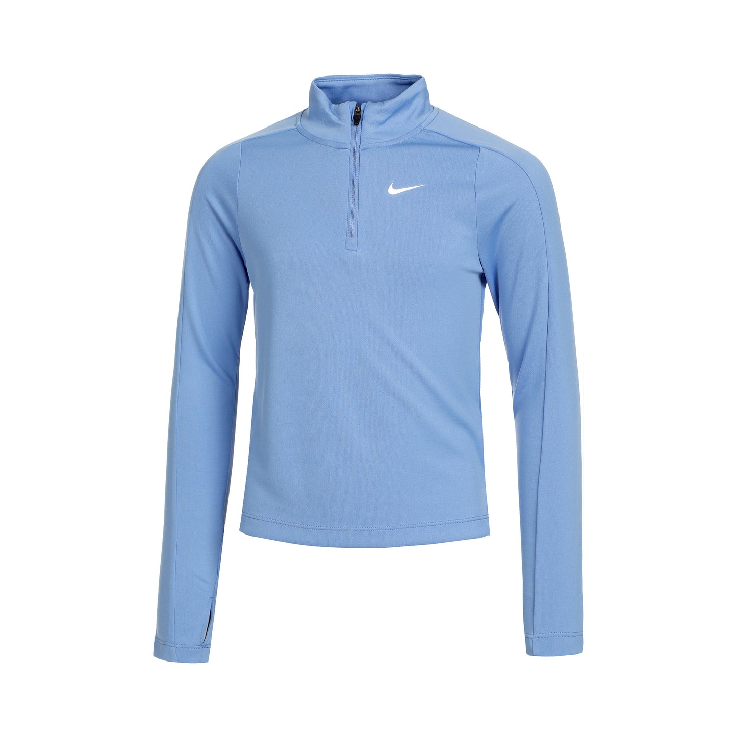 Nike Dri-Fit Half-Zip Haut manches longues Filles - bleu clair,