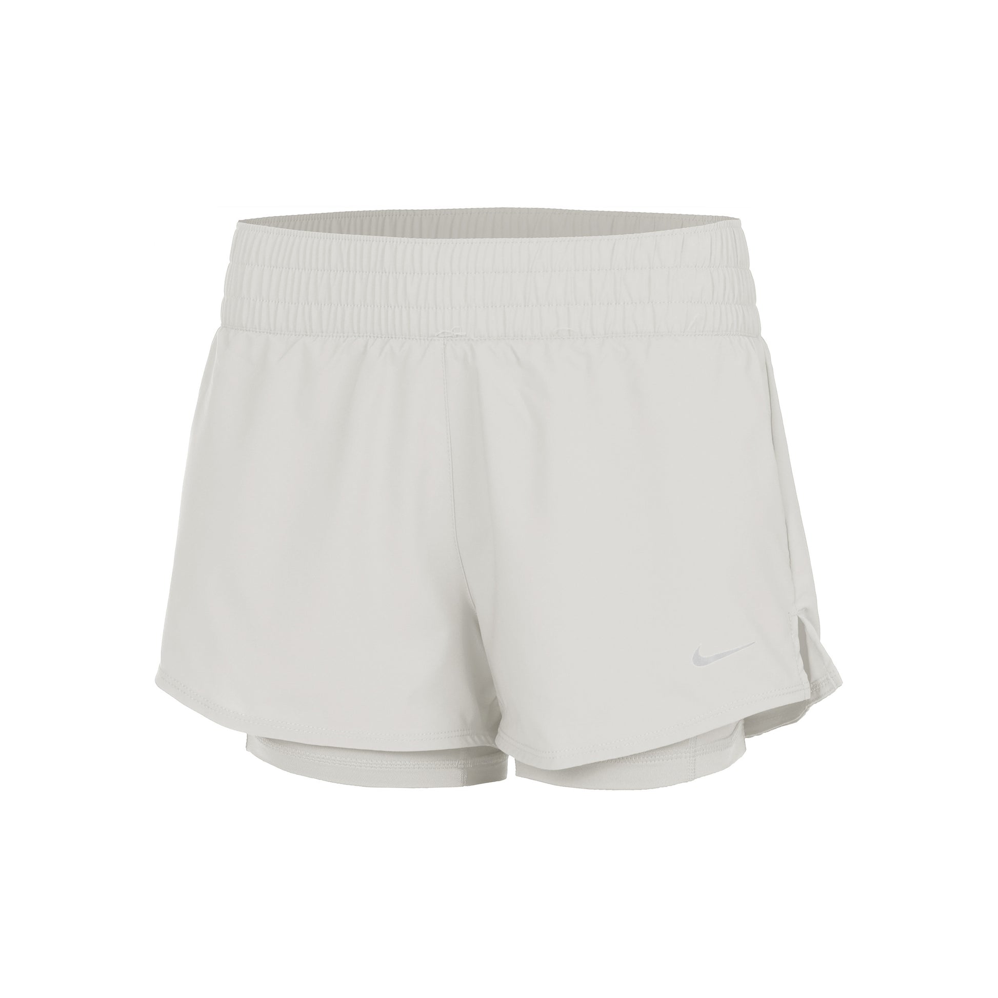 Nike Dri-Fit One Mid Rise 2in1 3in Shorts Femmes - crème,