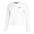 Court Dri-Fit Advantage Haut Manches Longues Femmes-Blanc
