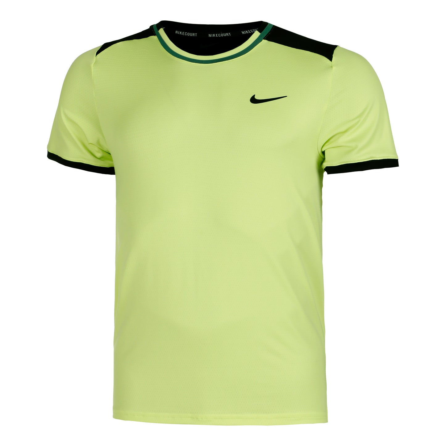 Nike Court Dri-Fit Advantage T-shirt Hommes - jaune citron, noir