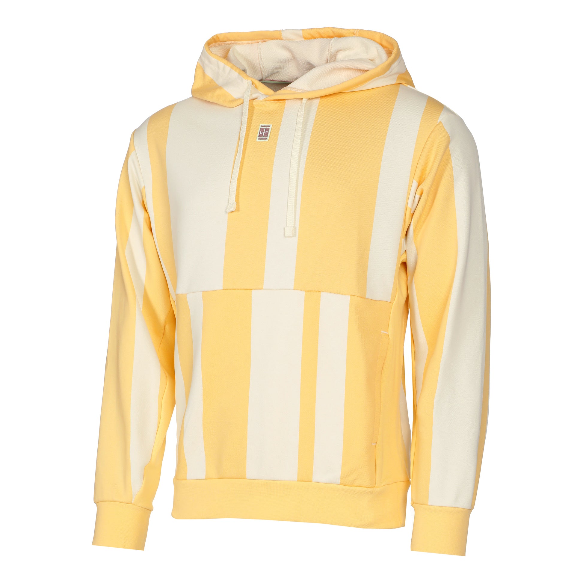 Nike Court Dri-Fit Heritage Fleece Sweat à capuche Hommes - jaune doré, crème
