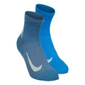 Dri-Fit Multiplier Crew Chaussettes de sport Pack de 2 unités Unisex - bleu,