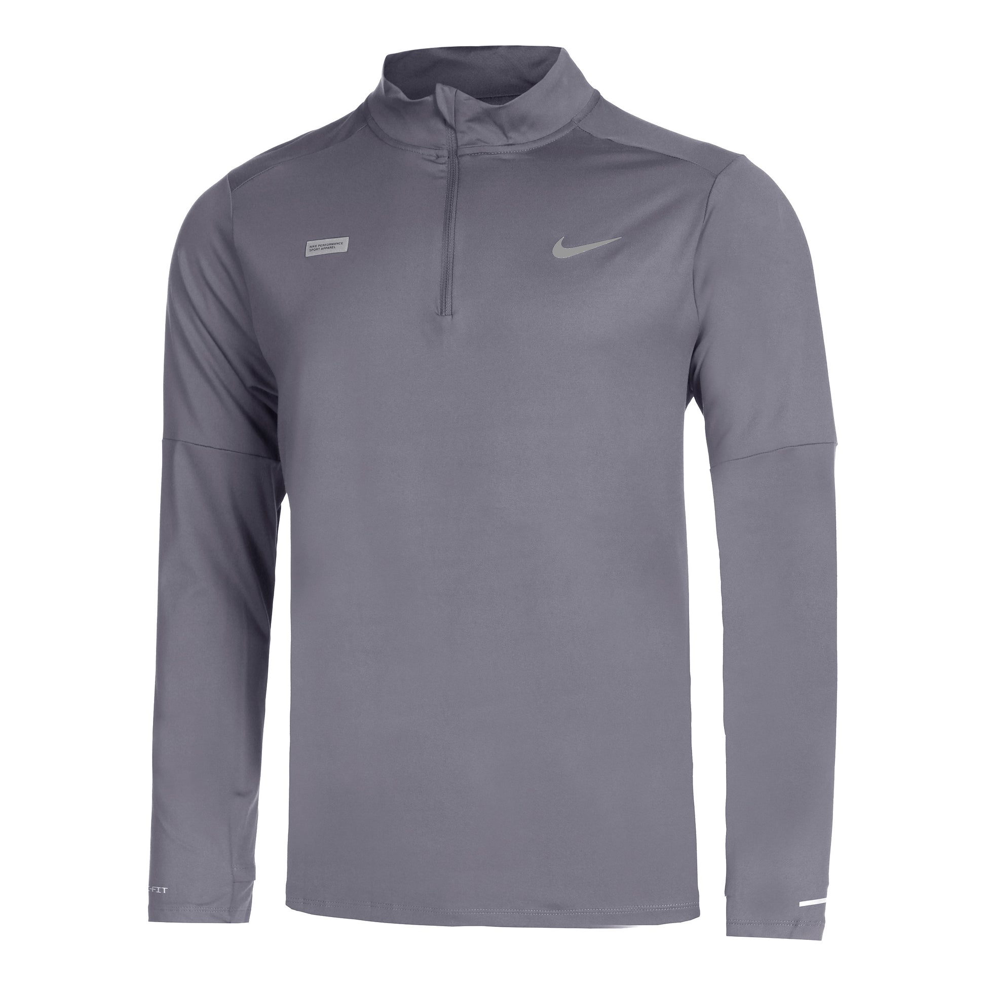 Nike Dri-Fit Element Flash Half-Zip Maillot De Course Hommes-Gris