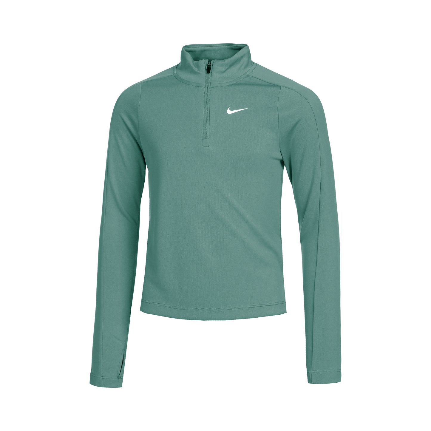 Nike Dri-Fit Half-Zip Haut manches longues Filles - vert foncé,