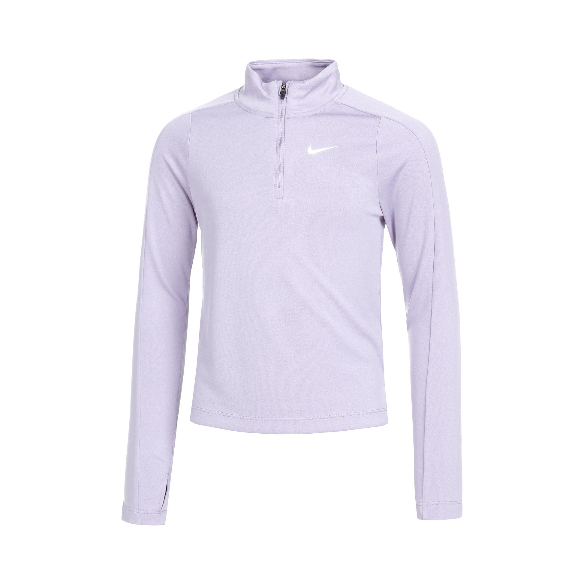 Nike Dri-Fit Half-Zip Haut manches longues Filles - lilas,
