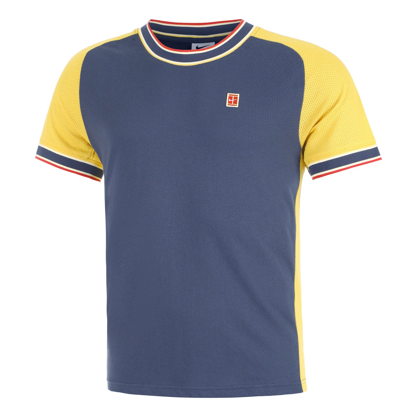 Nike Court Heritage T-shirt Hommes - bleu foncé, multicouleur