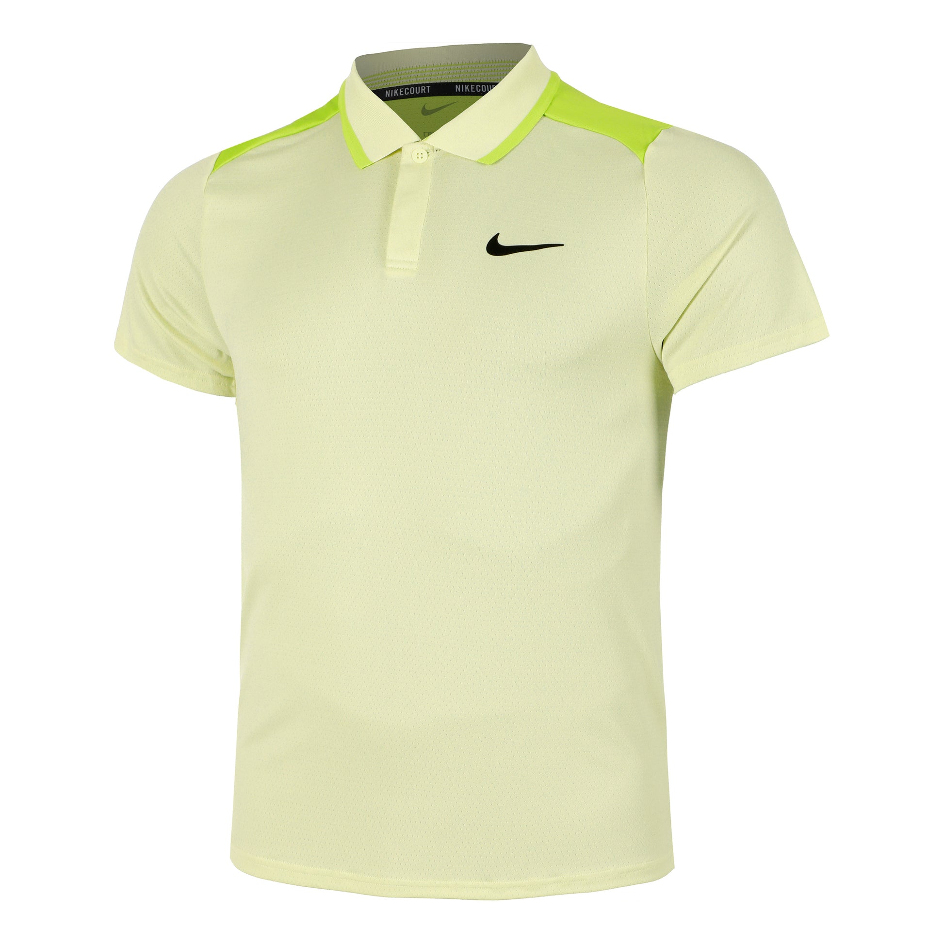 Nike Court Dri-Fit Advantage Polo Hommes - jaune,