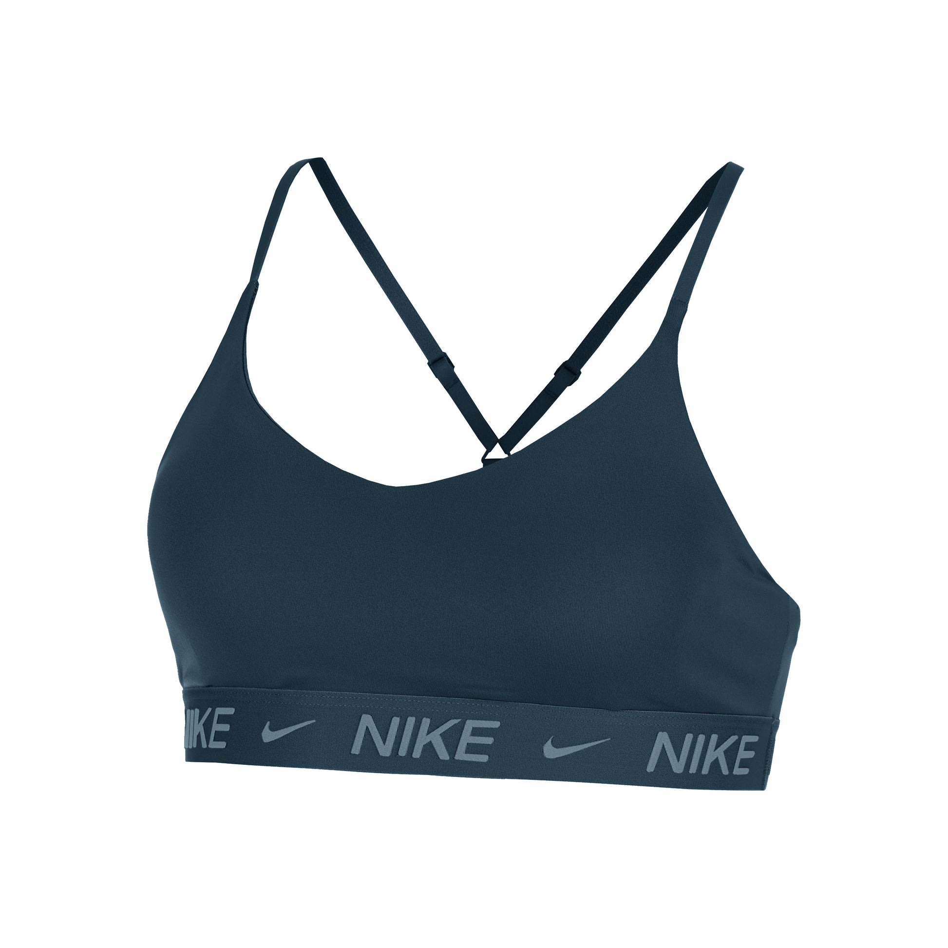 Nike Dri-Fit INDY LGT Support Soutien-gorge sport Femmes-bleu foncé