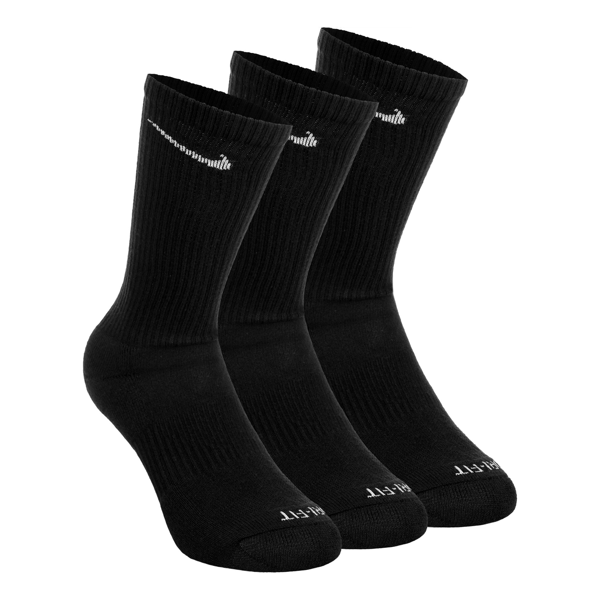 Nike Everyday Plus Cushioned Chaussettes de tennis Pack de 3 Unisex - noir