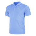 Dri-Fit Victory Court Solid Polo Hommes - bleu clair, blanc