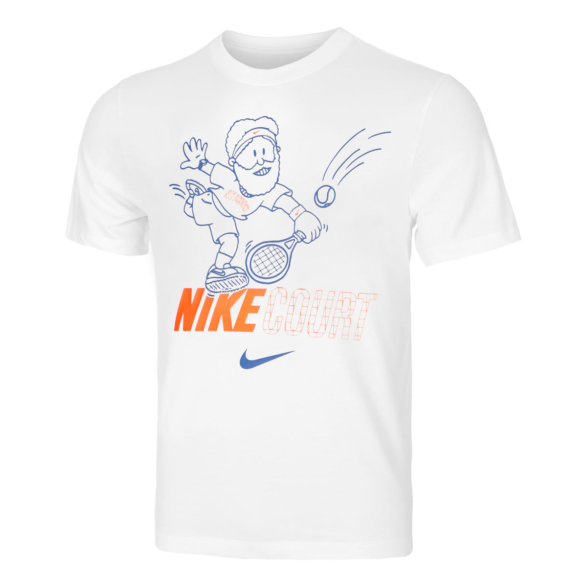 Nike Court Dri-Fit T-shirt Hommes-Blanc,Multicouleur