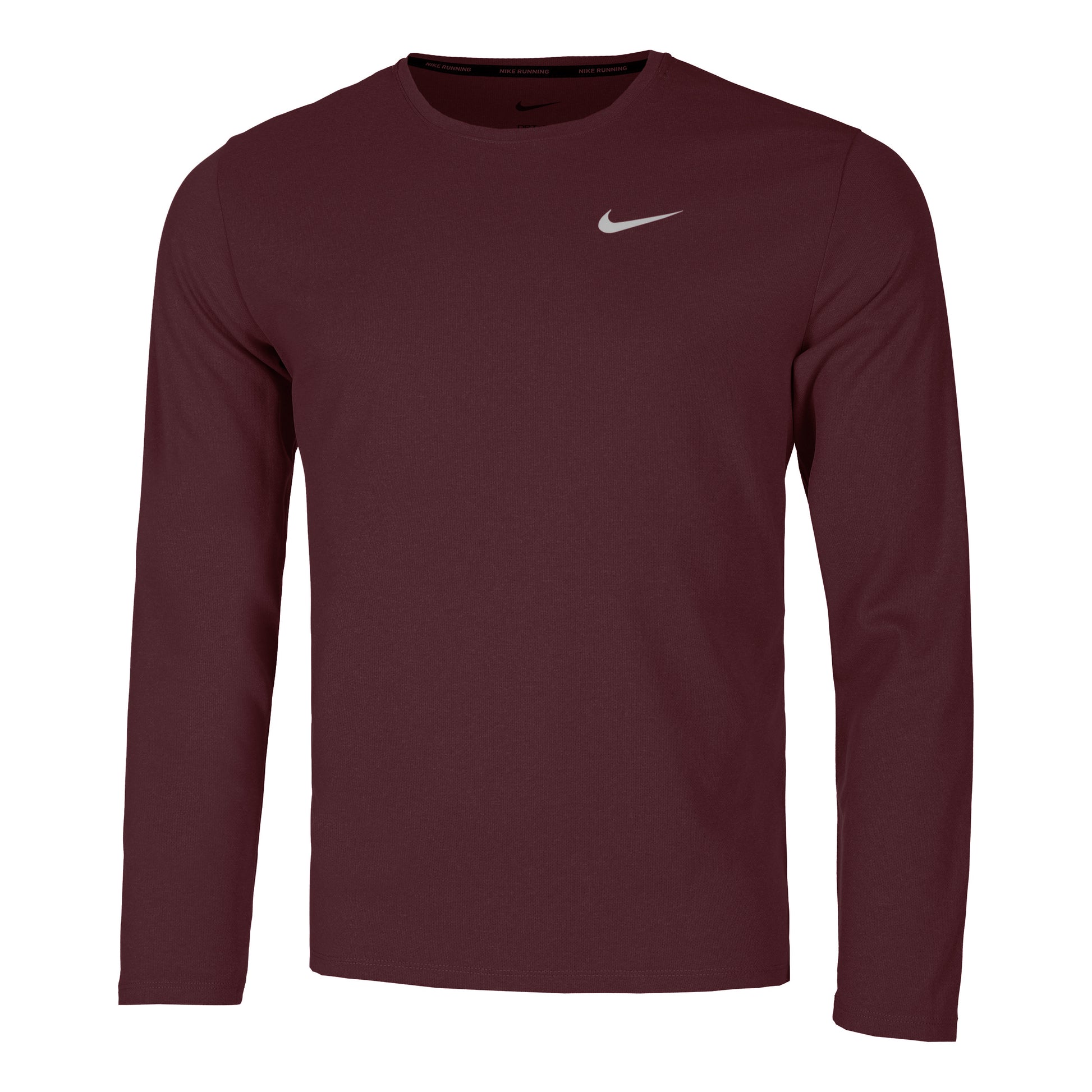 Nike Dri-Fit UV Miler Maillot de course Hommes - rouge vin,