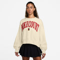 Court Heritage Phoenix Fleece Oversized Crew High Rise Sweat-shirt Femmes - beige,
