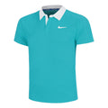 Court Dri-Fit Advantage Slam Polo Hommes-Turquoise,Blanc