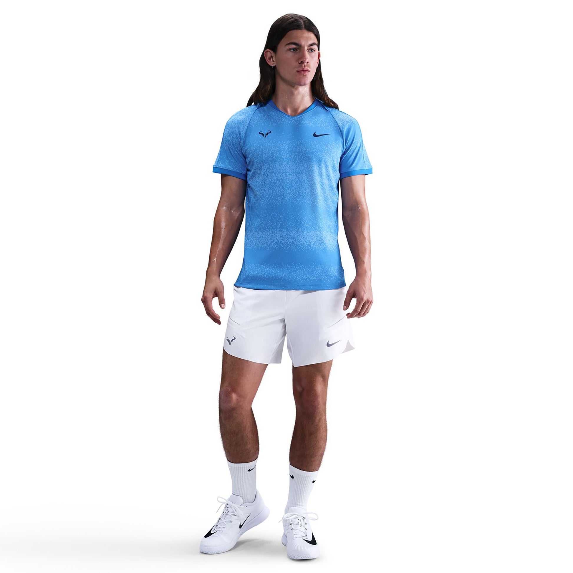 Nike Rafa Dri-Fit Advantage 7in Shorts Hommes-Blanc