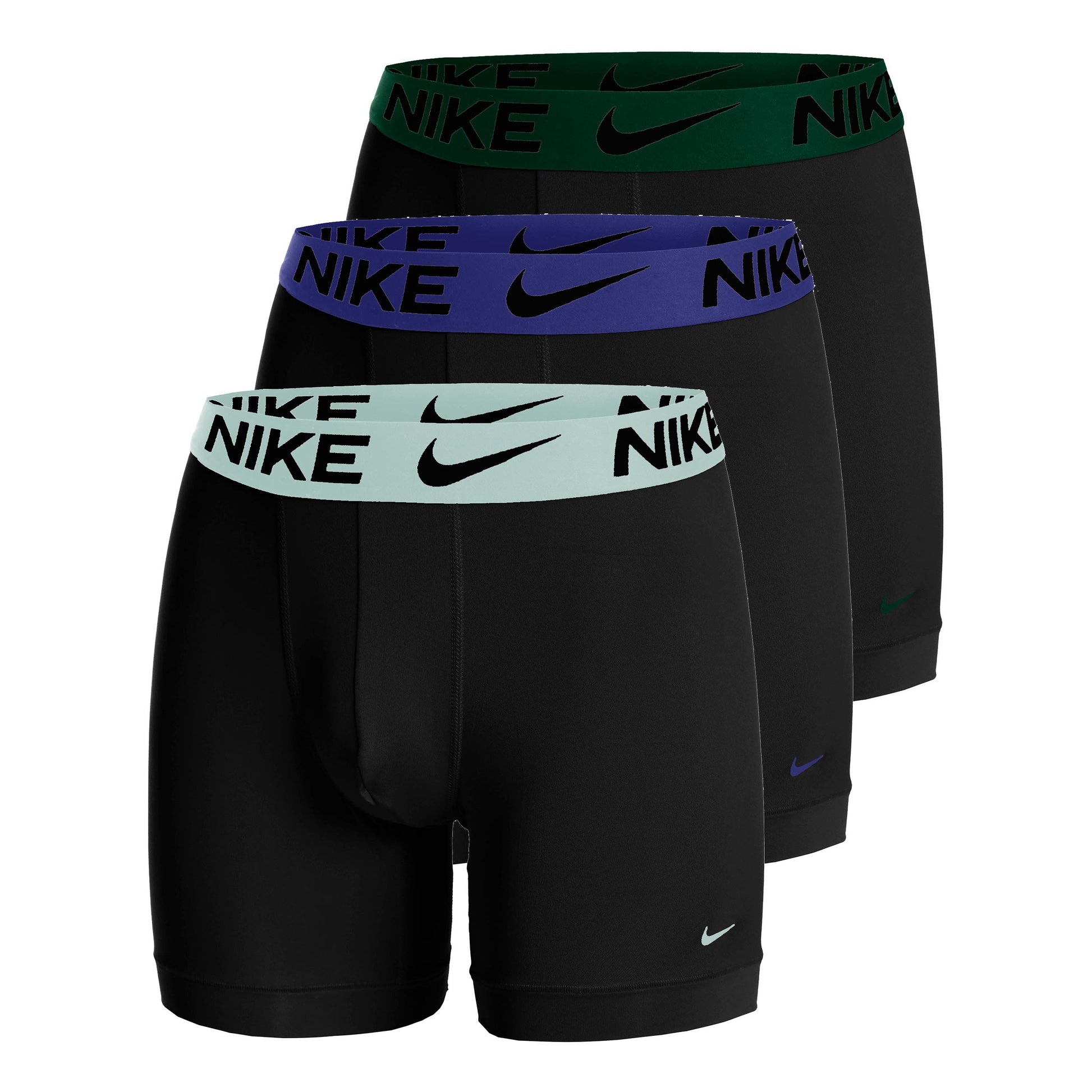 Nike Essential Micro Caleçon Pack de 3 Hommes - noir, mint