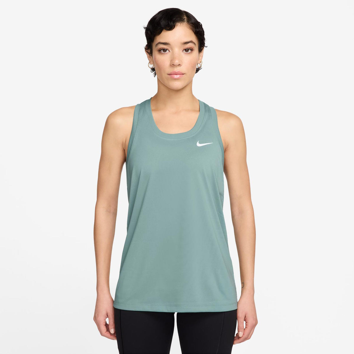 Nike Dri-Fit Racer Débardeur Tank Top Femmes-Sauge