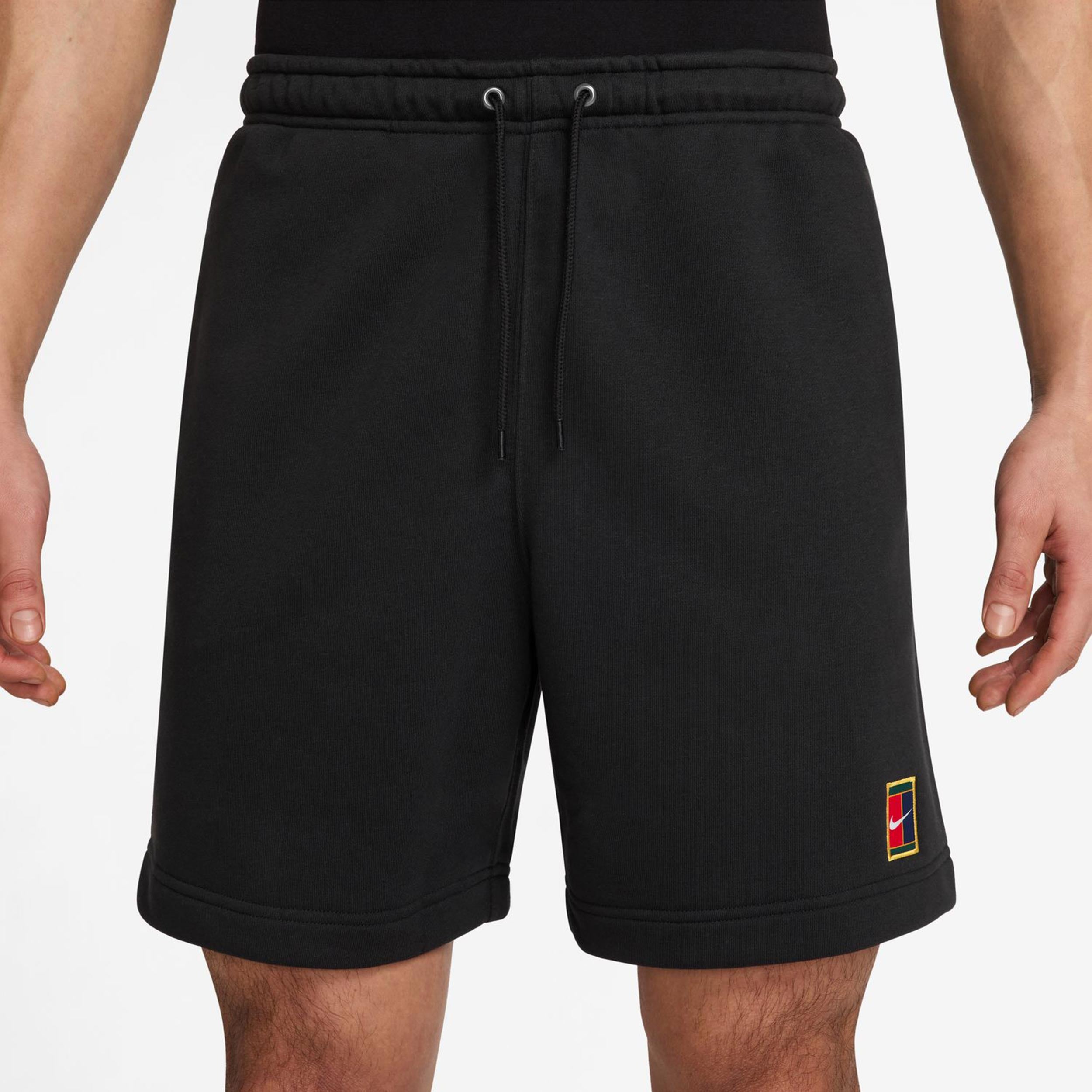 Nike Court Dri-Fit Heritage Fleece Shorts Hommes-Noir