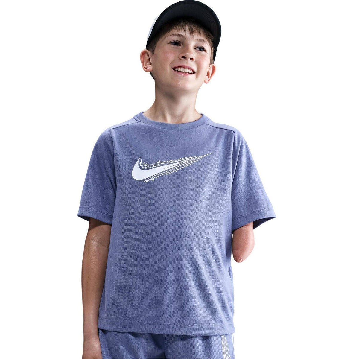 Nike Dri-Fit Multi T-shirt Enfants-Bleu Gris