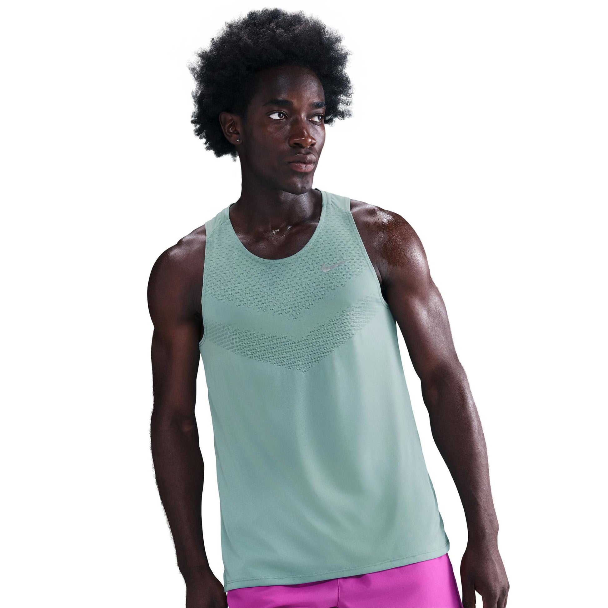 Nike Stride Maillot de course Hommes - turquoise, argent