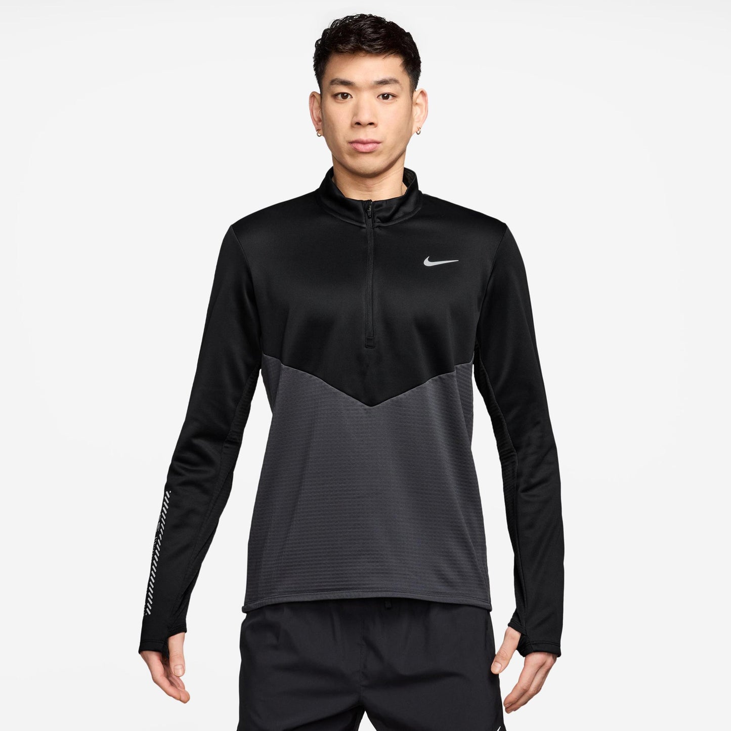 Nike Pacer Winterized Half-Zip Maillot de course Hommes - anthracite, noir
