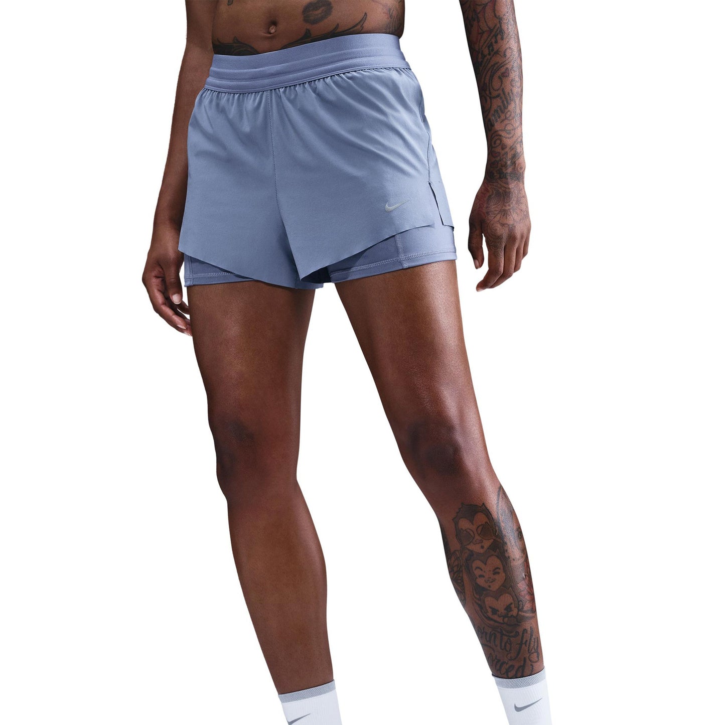 Nike Swift Short de running Femmes - bleu gris, argent