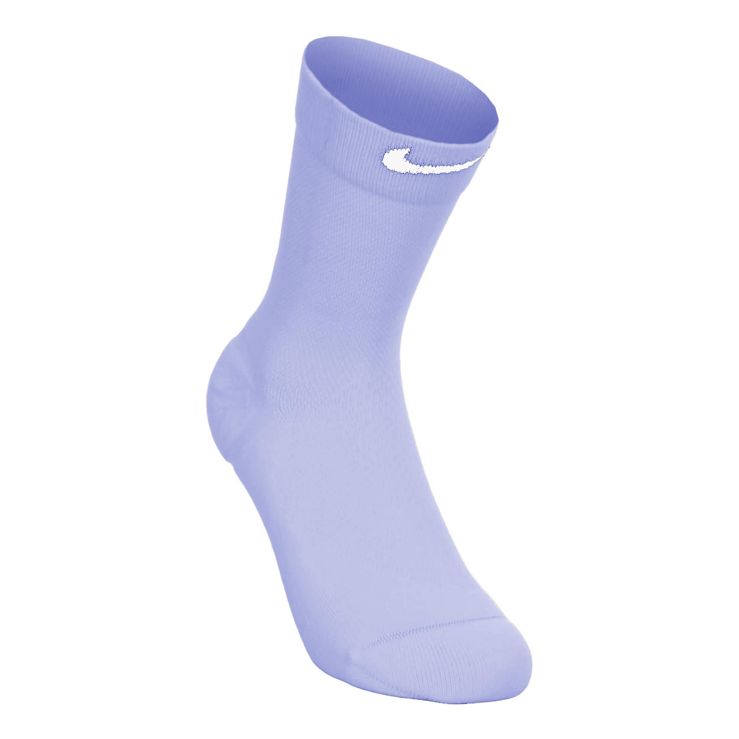 Nike Fast Midweight Crew Chaussettes de running Unisex - bleu gris, blanc