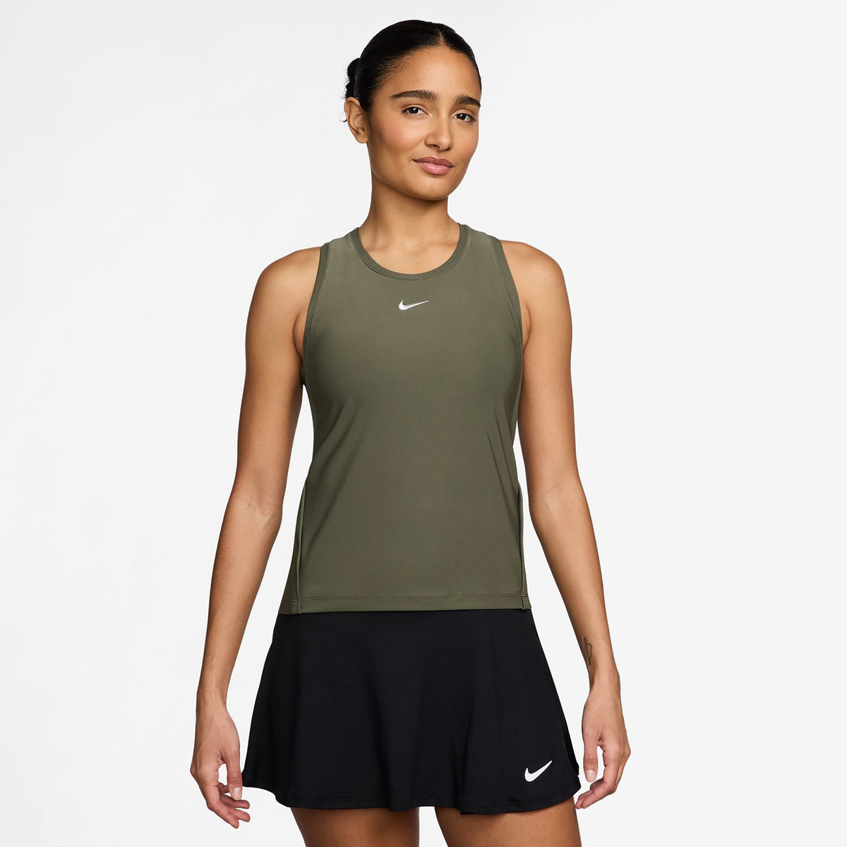Nike Dri-FIT Victory Débardeur tank top Femmes - vert olive, blanc