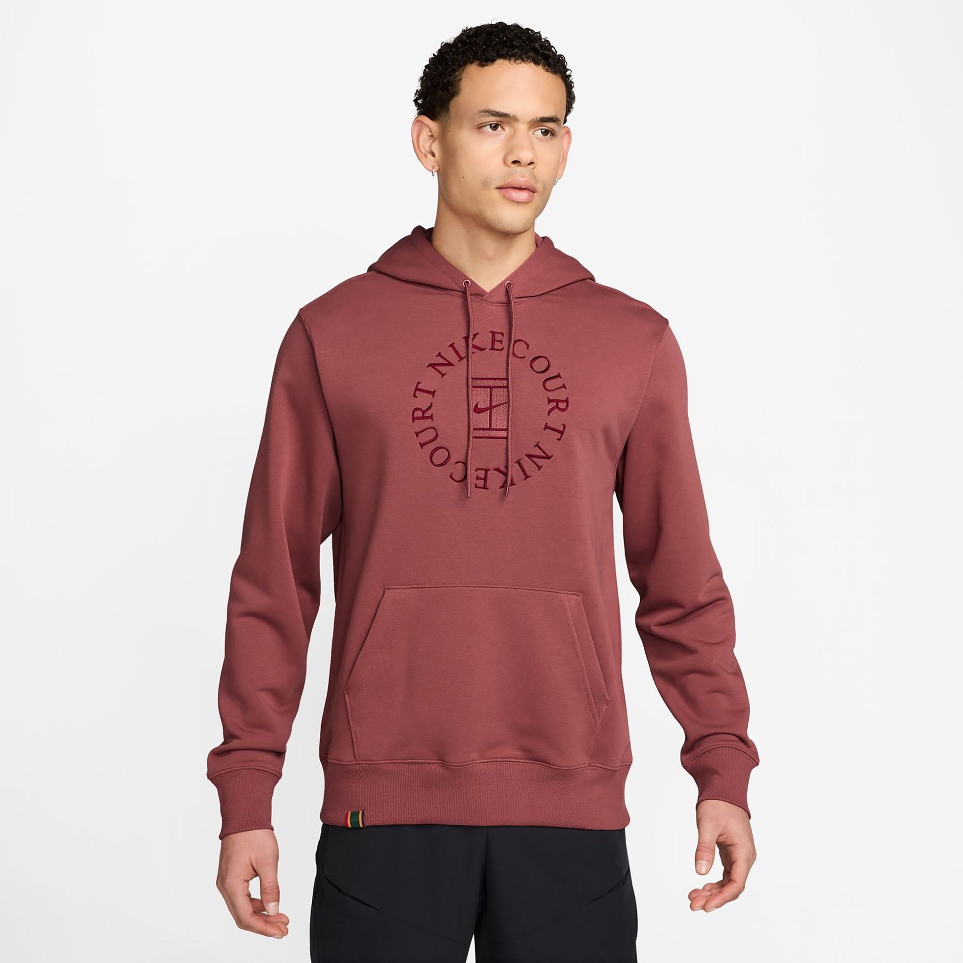Nike Court Dri-Fit Heritage Sweat à capuche Hommes-rouge vin