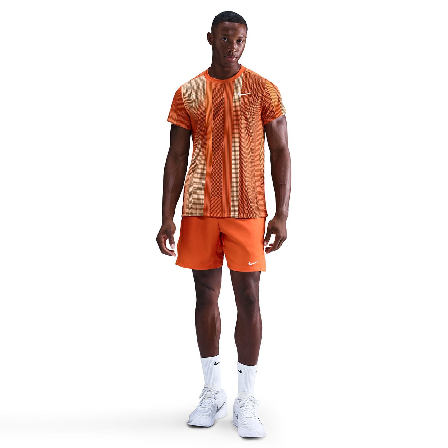 Nike Court Victory Dri-Fit 7in Shorts Hommes - orange, blanc