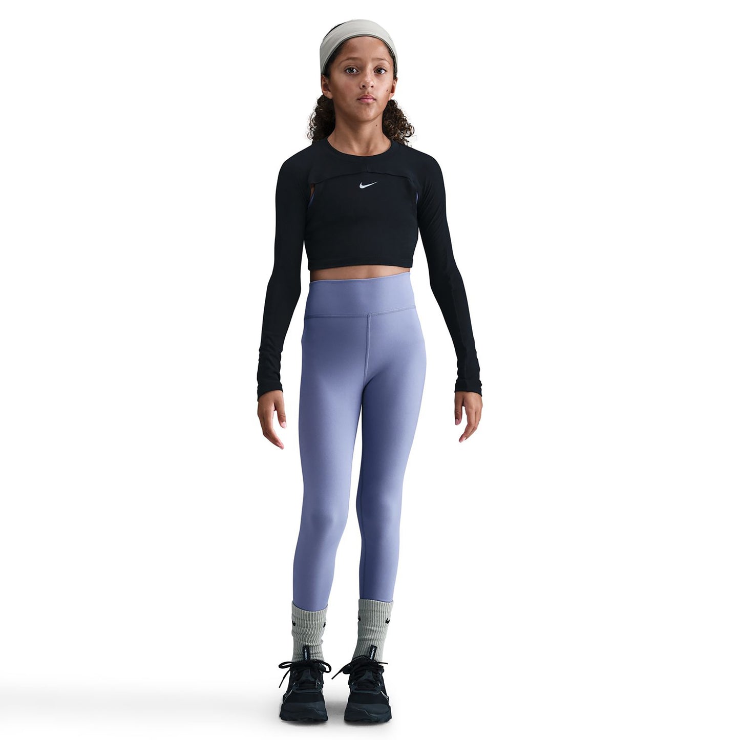 Nike Dri-FIT One All Over Print Collant tight Filles - bleu gris, blanc