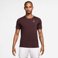 Sinner Court Dri-FIT Advantage T-shirt Hommes - rouge foncé, blanc