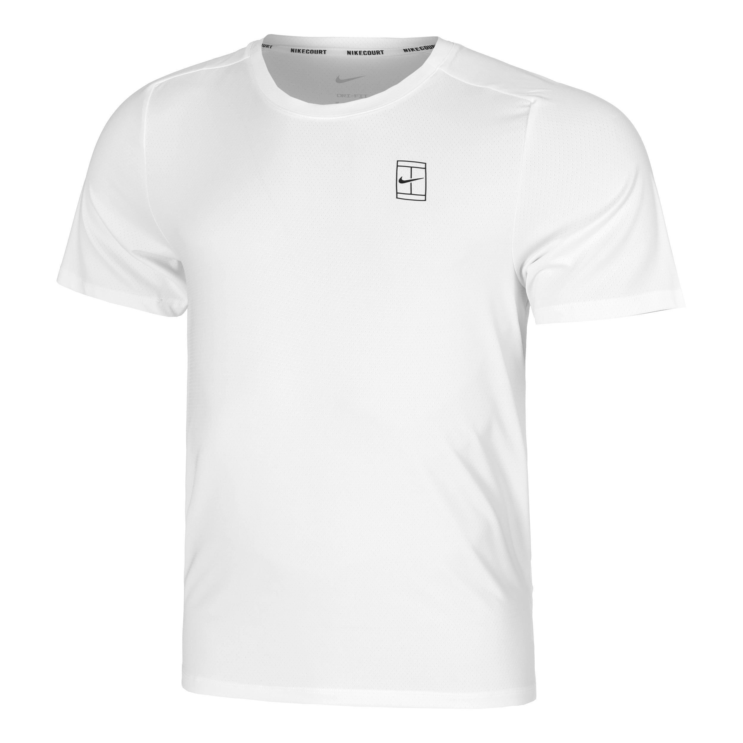 Nike Court Dri-Fit Advantage T-shirt Hommes-Blanc,Noir