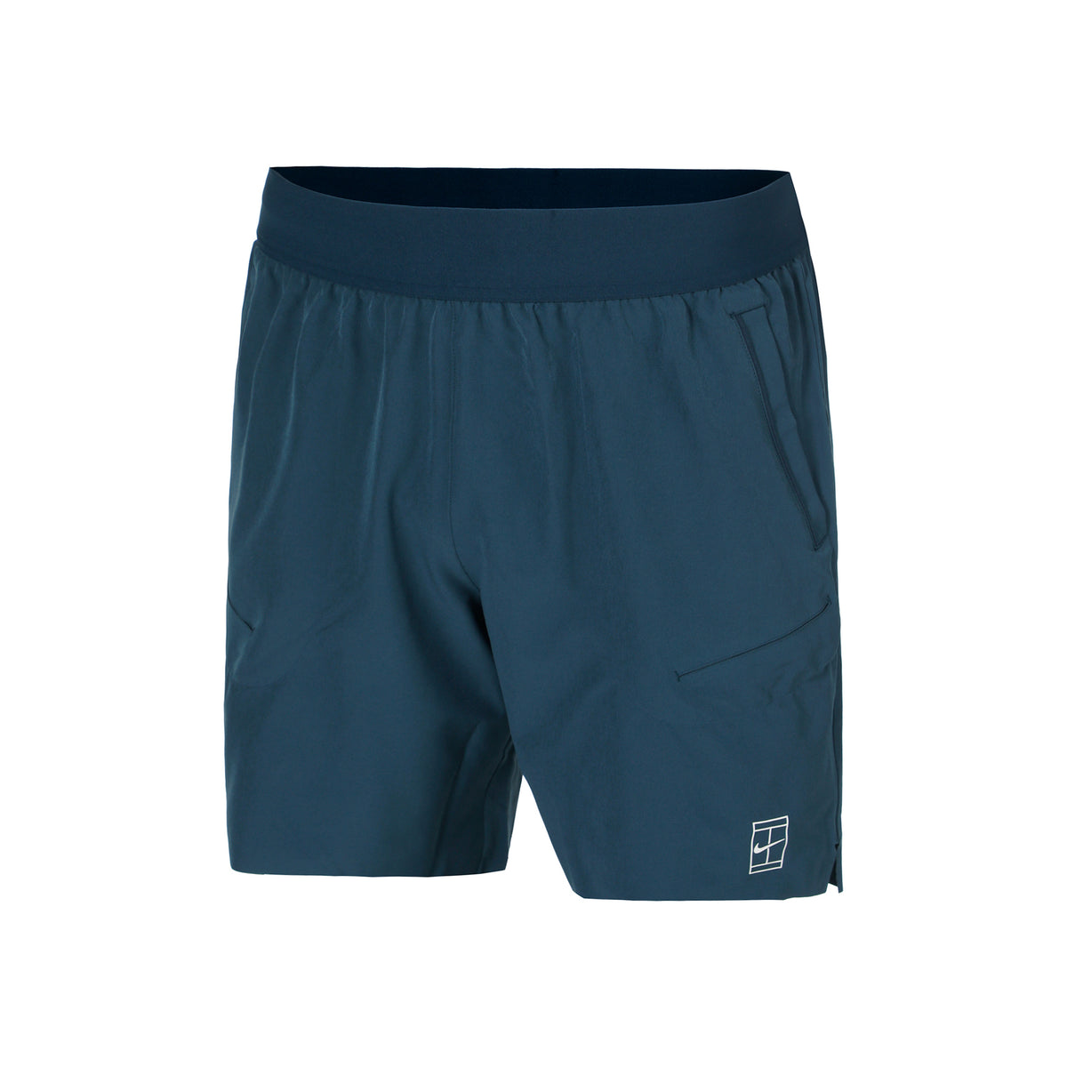 Nike Court Dri-Fit Advantage 6in Shorts Hommes-Bleu Foncé,Blanc
