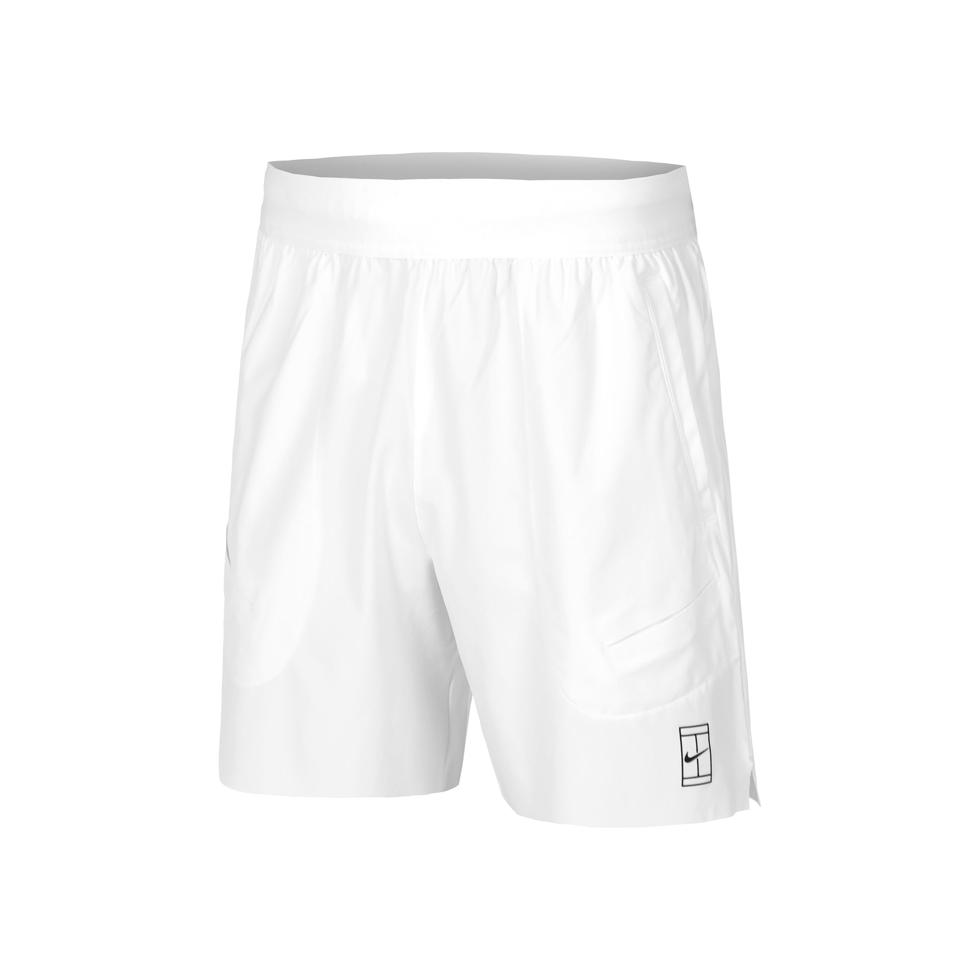 Nike Court Dri-Fit Advantage 8in Shorts Hommes-Blanc,Noir