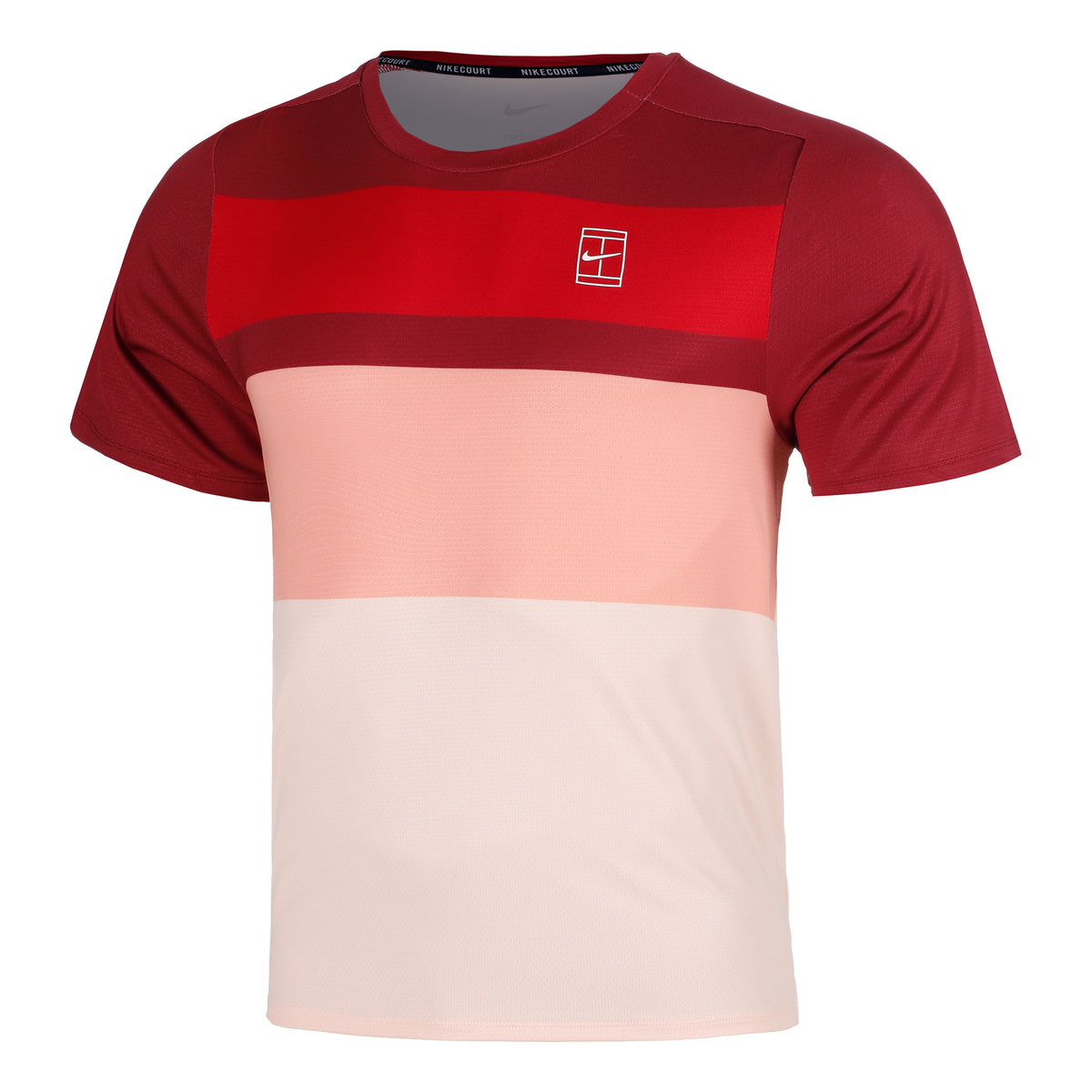 Nike Court Dri-Fit Advantage T-shirt Hommes-Rouge,Corail