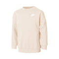 Club Fleece Oversized Crew Sweat-shirt Filles-Beige,Blanc