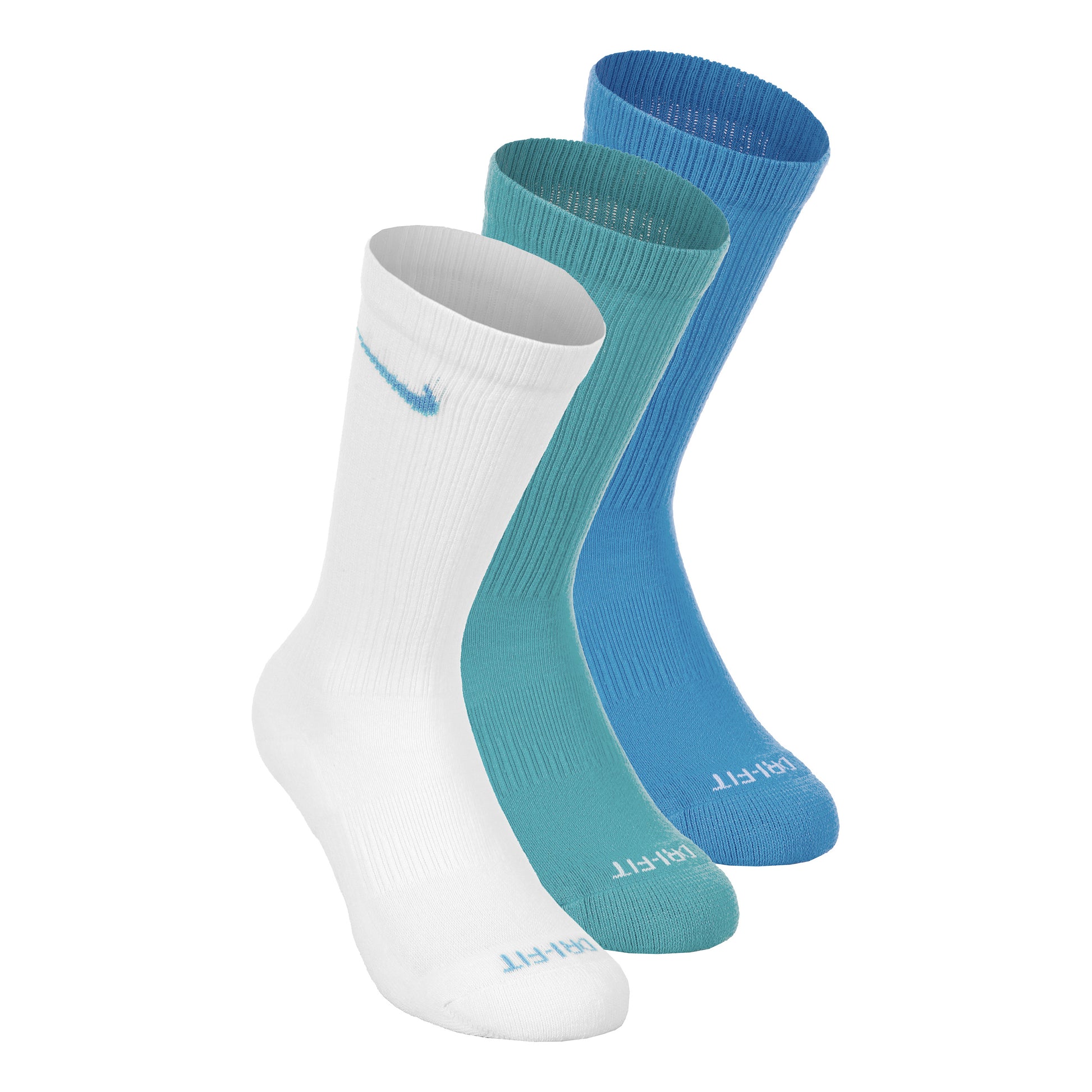 Nike Everyday Plus Cushioned Chaussettes de tennis Pack de 3 Unisex - multicouleur, sauge