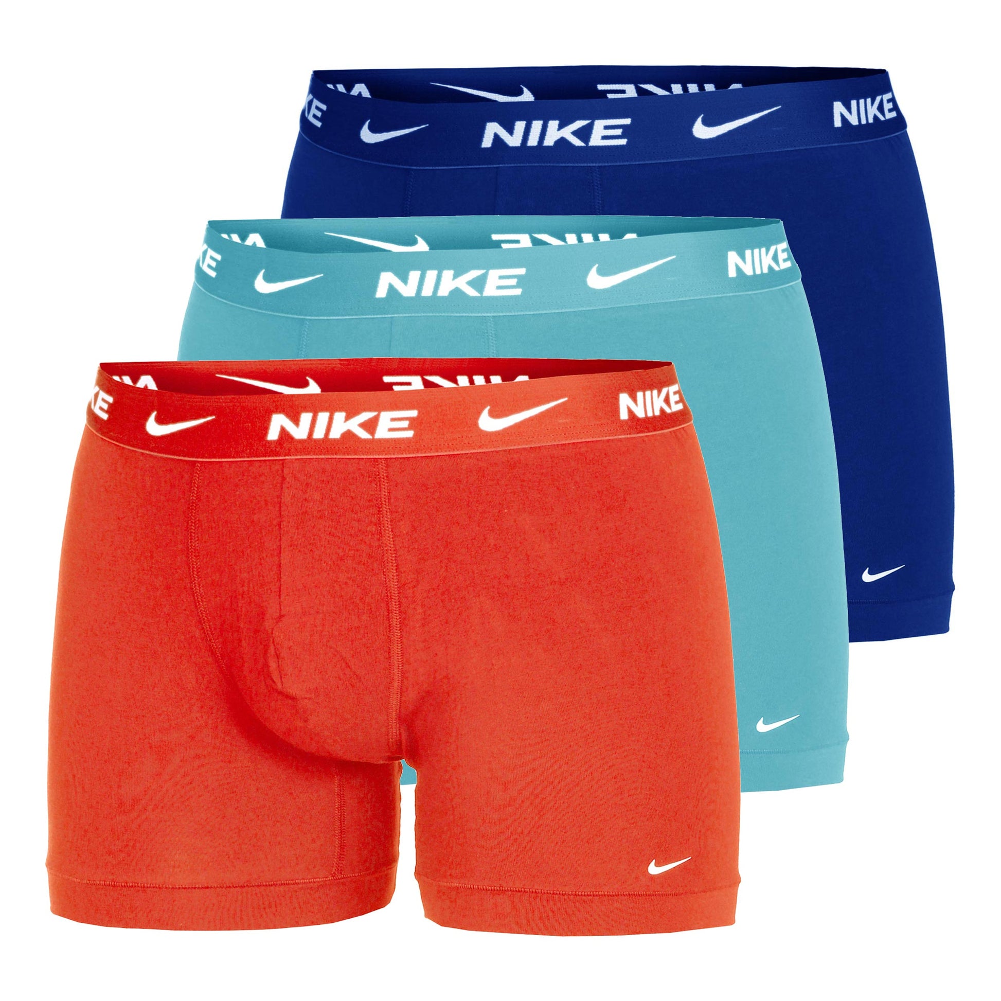 Nike Dri-Fit Essential Micro Trunk Caleçon Pack de 3 Hommes - rouge, turquoise