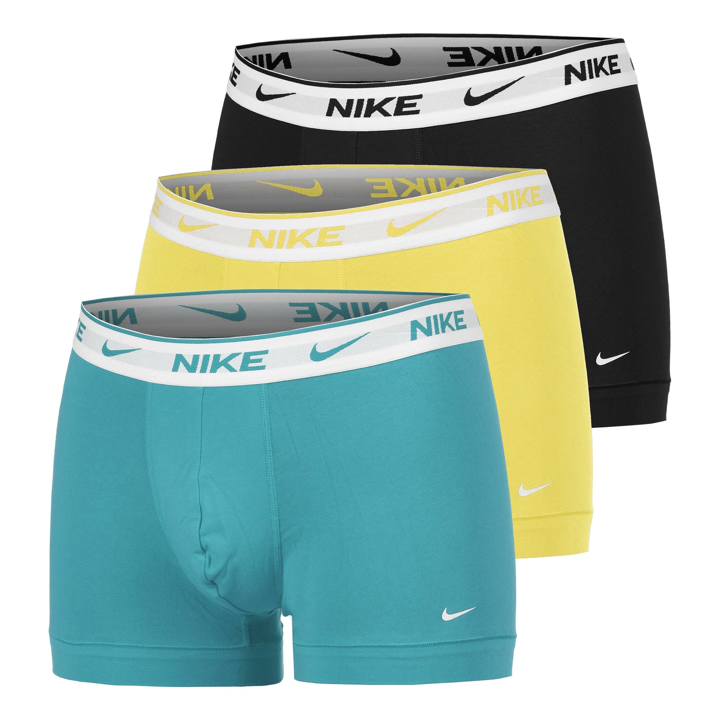 Nike Everyday Cotton Stretch Caleçon Pack De 3 Hommes-Noir,Multicouleur