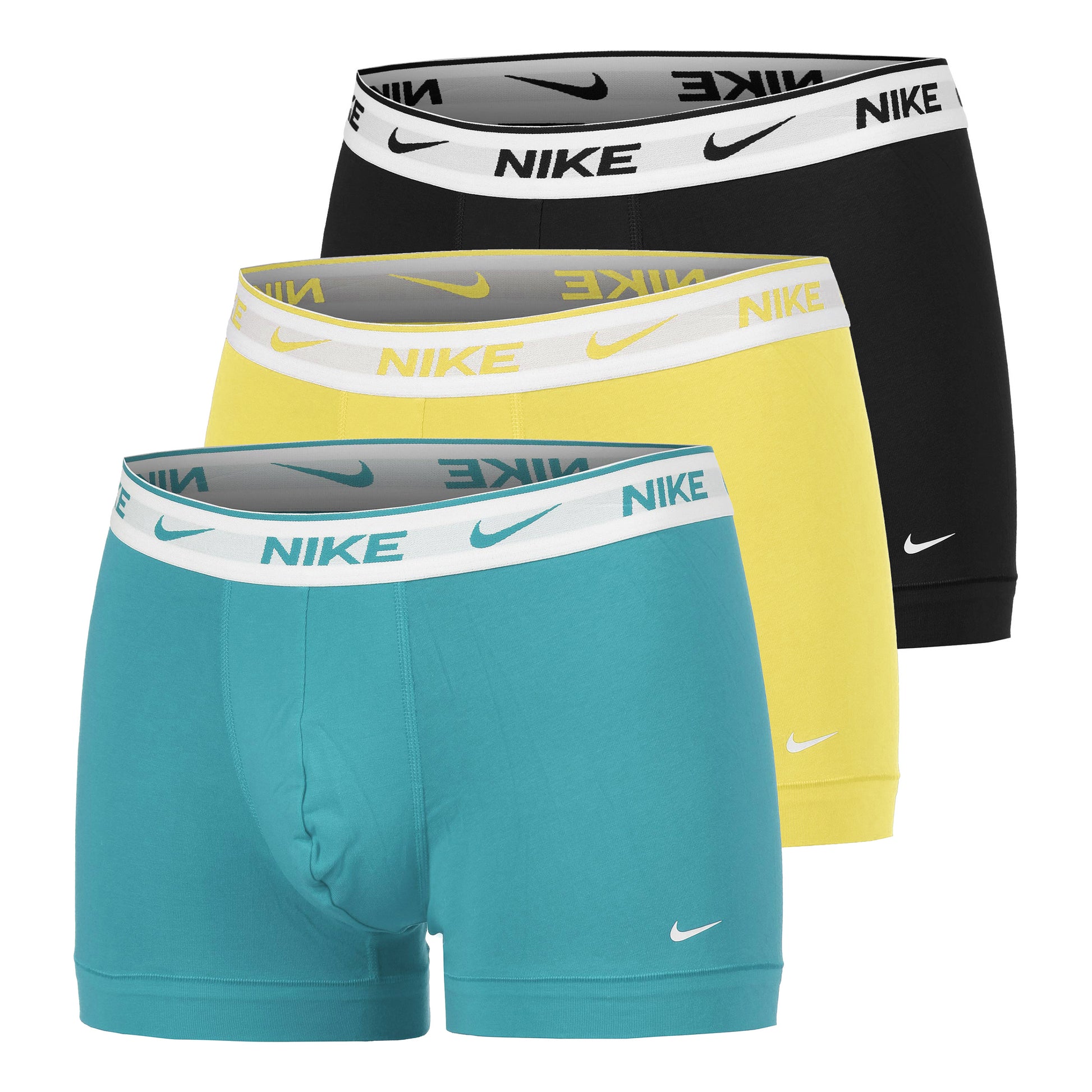 Nike Everyday Cotton Stretch Caleçon Pack De 3 Hommes-Noir,Multicouleur