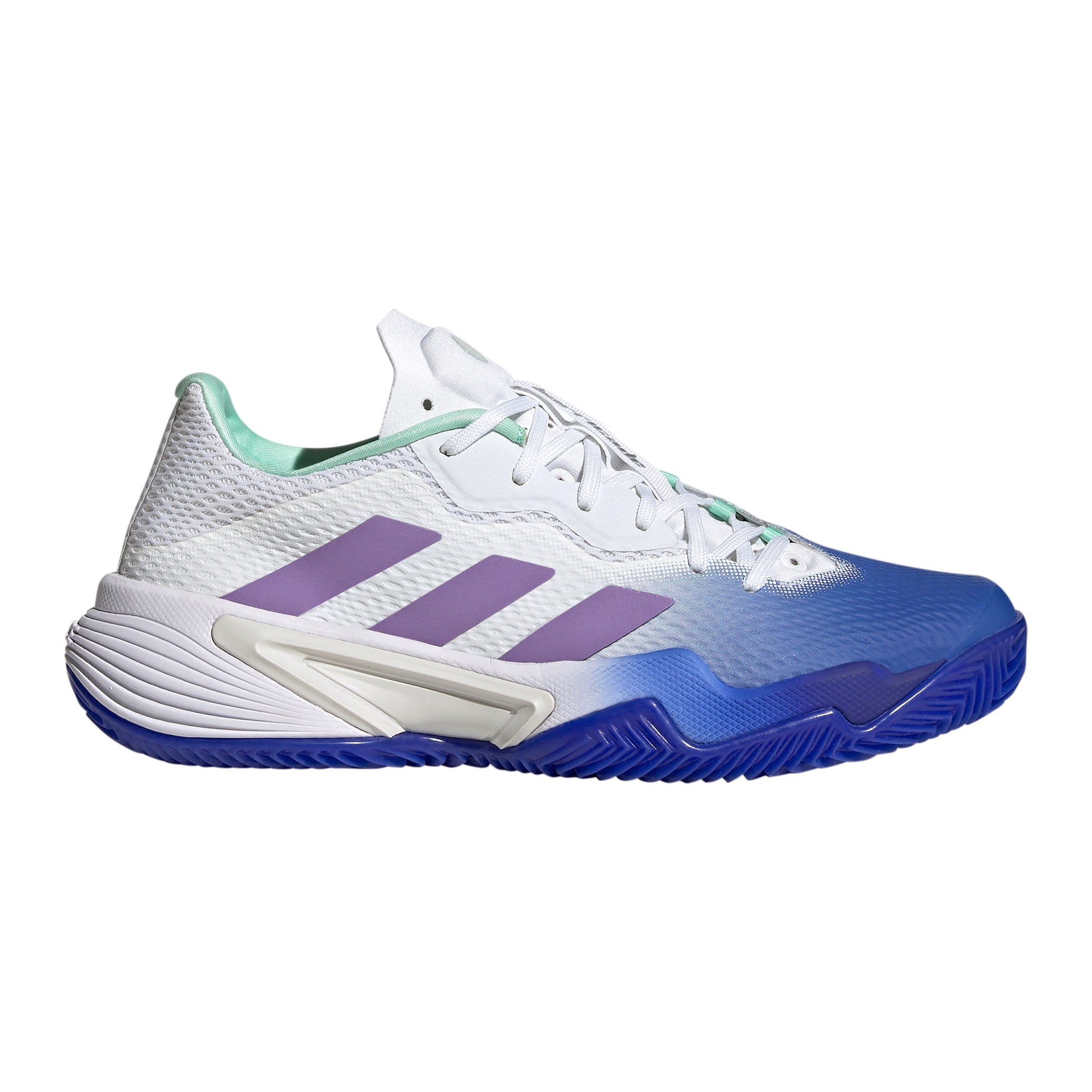 adidas Barricade Chaussure terre battue Femmes - blanc, bleu