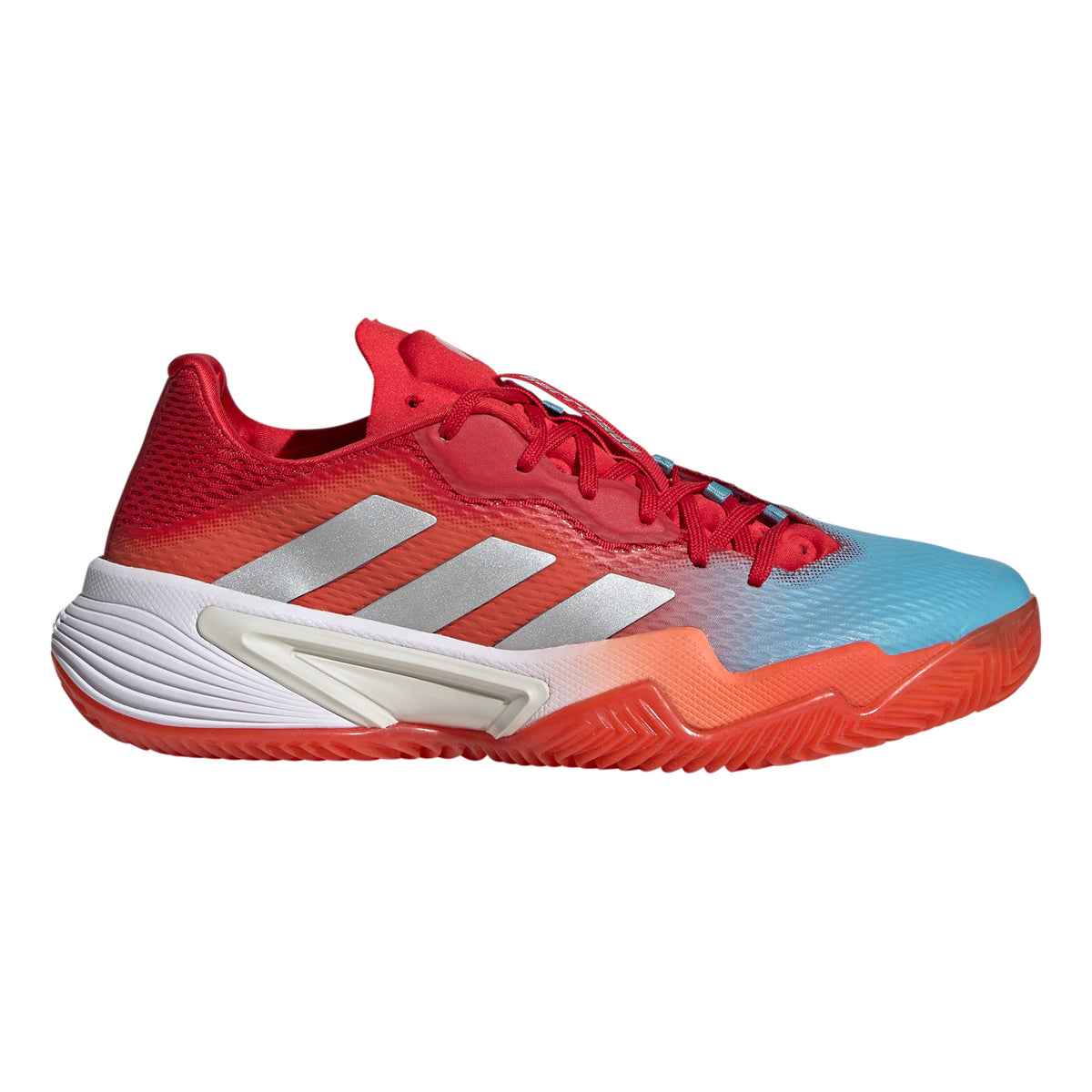 adidas Barricade Chaussure terre battue Femmes - rouge, blanc