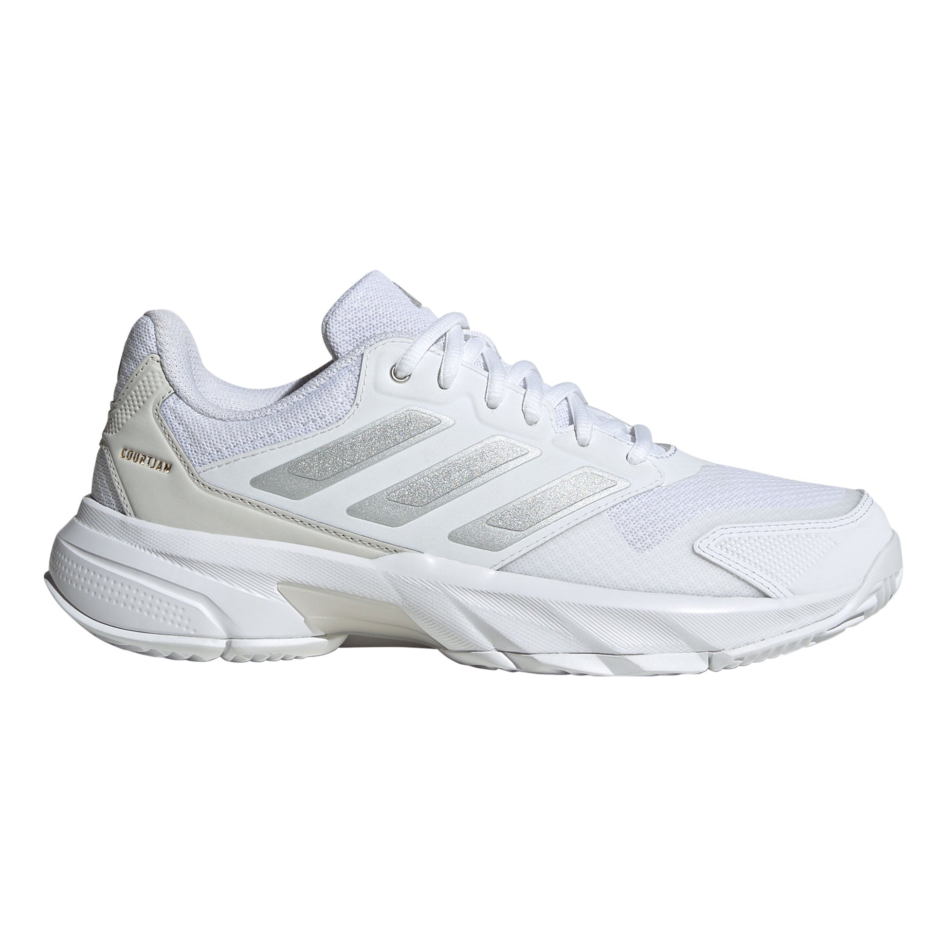 adidas CourtJam Control 3 Chaussures toutes surfaces Femmes - blanc, argent