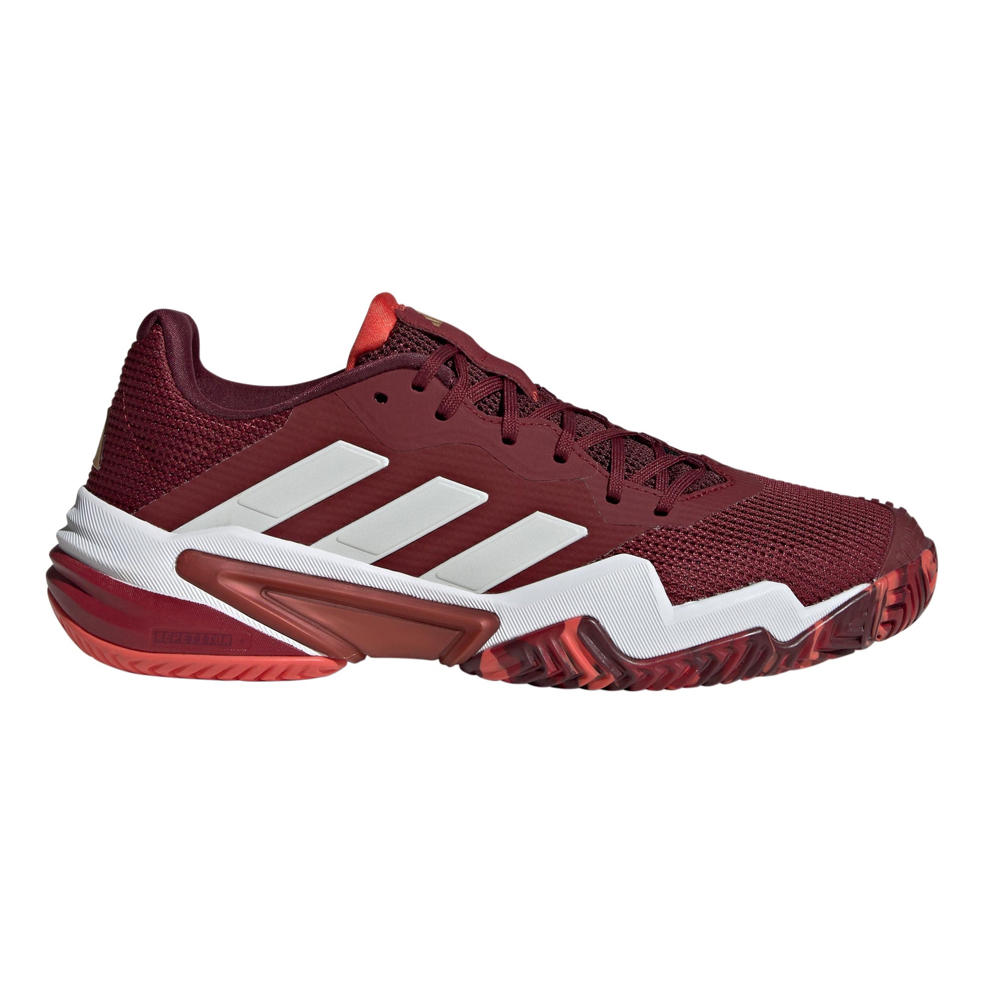 adidas Barricade Chaussures toutes surfaces Hommes - rouge foncé, blanc