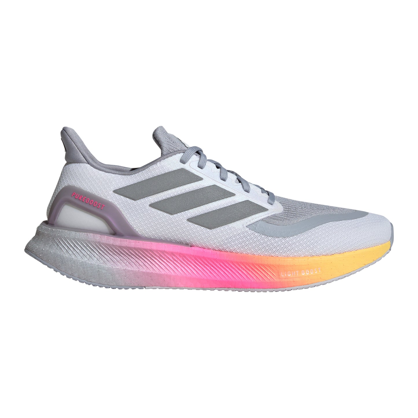 adidas Pureboost 5 Chaussure de running sans stabilisateurs Hommes - blanc, gris
