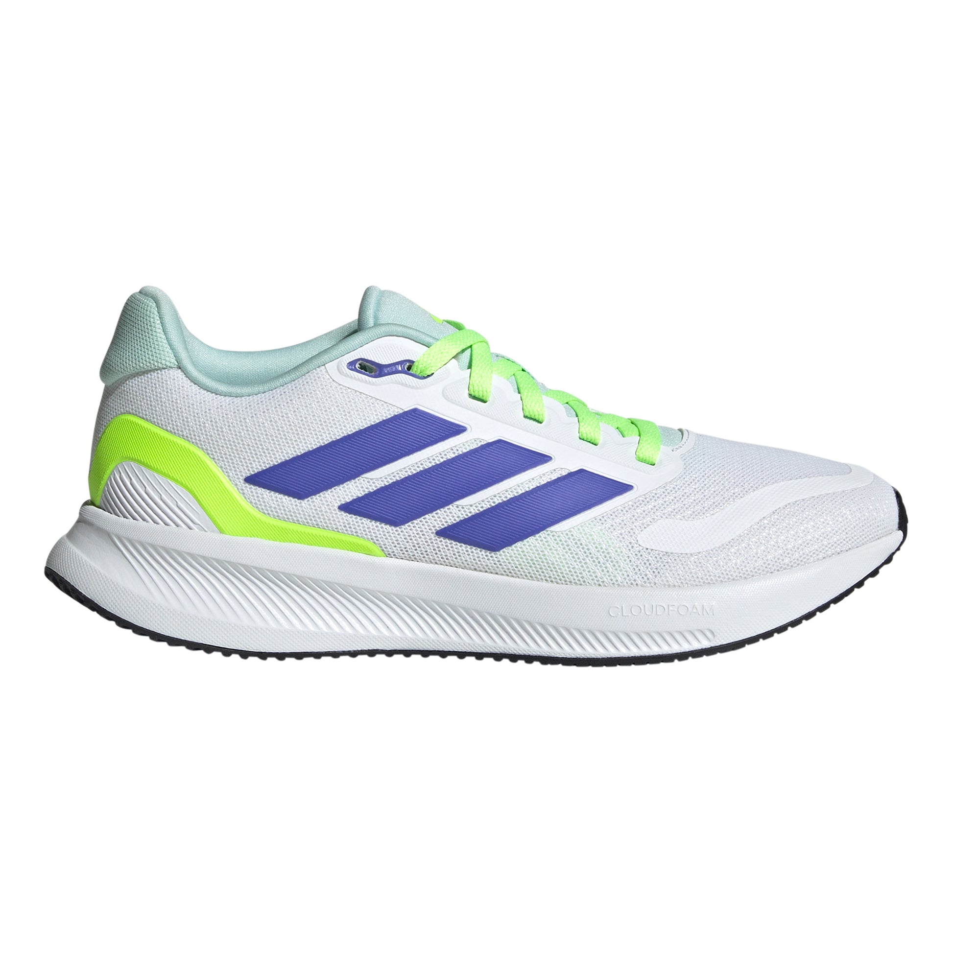 adidas Runfalcon 5 Chaussure de running sans stabilisateurs Enfants - blanc, jaunes fluo