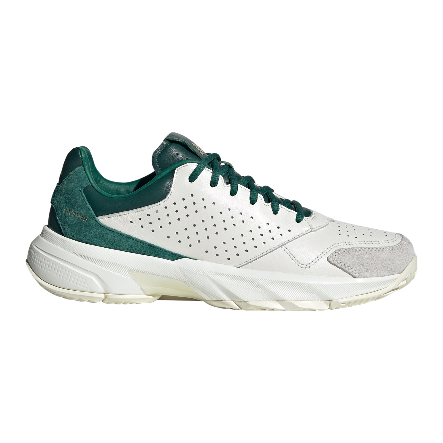 adidas CourtJam Control 3 Chaussures toutes surfaces Hommes - blanc, vert foncé