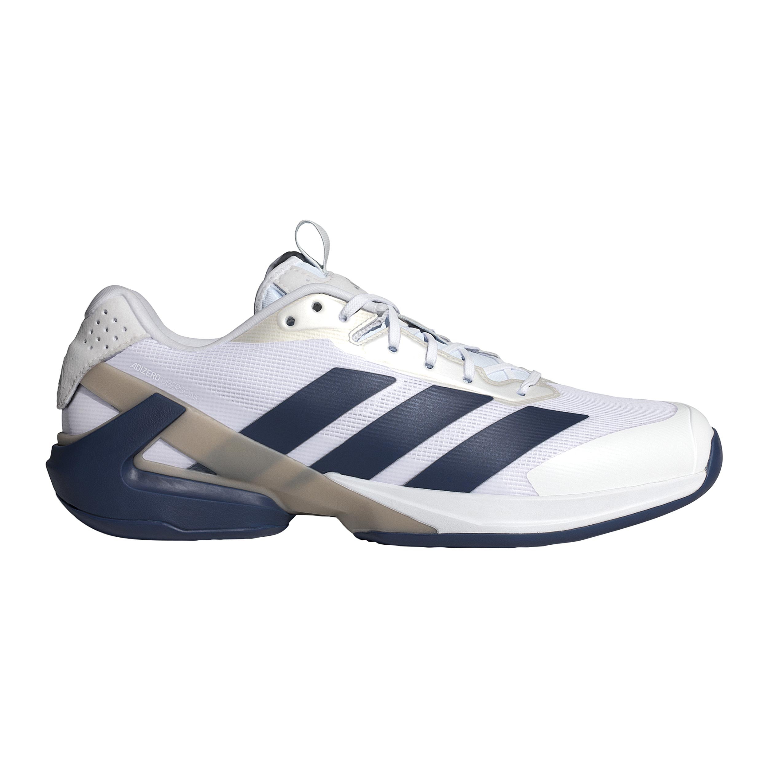 adidas adizero Ubersonic 5  Chaussures toutes surfaces Hommes - blanc, bleu foncé